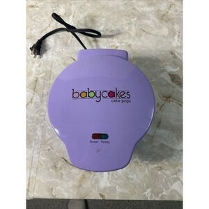 Babycakes Cake Pops Donut Hole Maker CP-12 Kids Nonstick Cooking Purple Baking